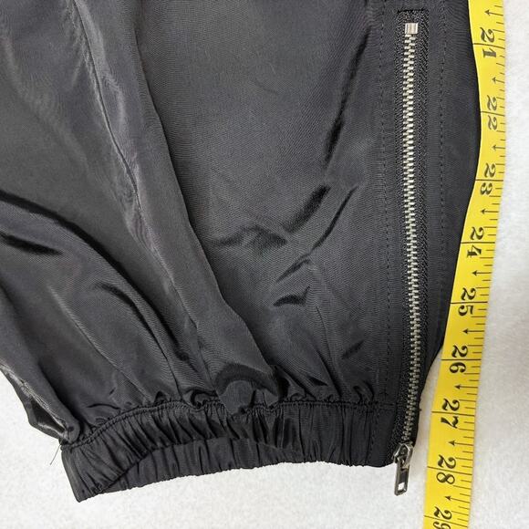 Future Collective Kahlana Brown High-Rise Nylon Ankle Zip Joggers Black Size 3X - Picture 11 of 11